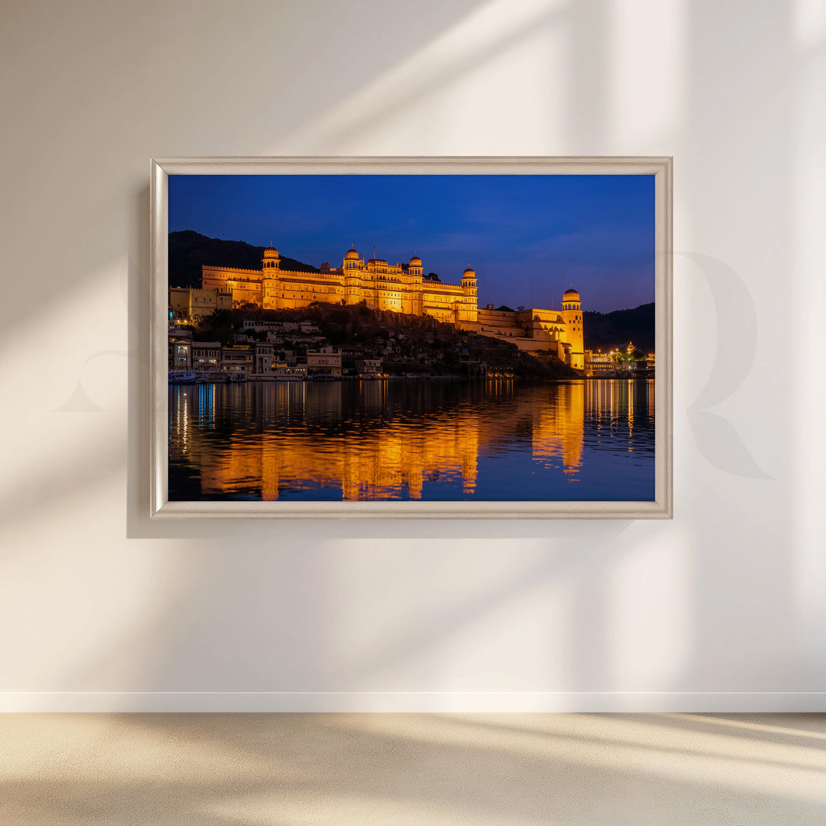 Udaipur City Night View Canvas Artwork – Asha Art Studio – Image 4