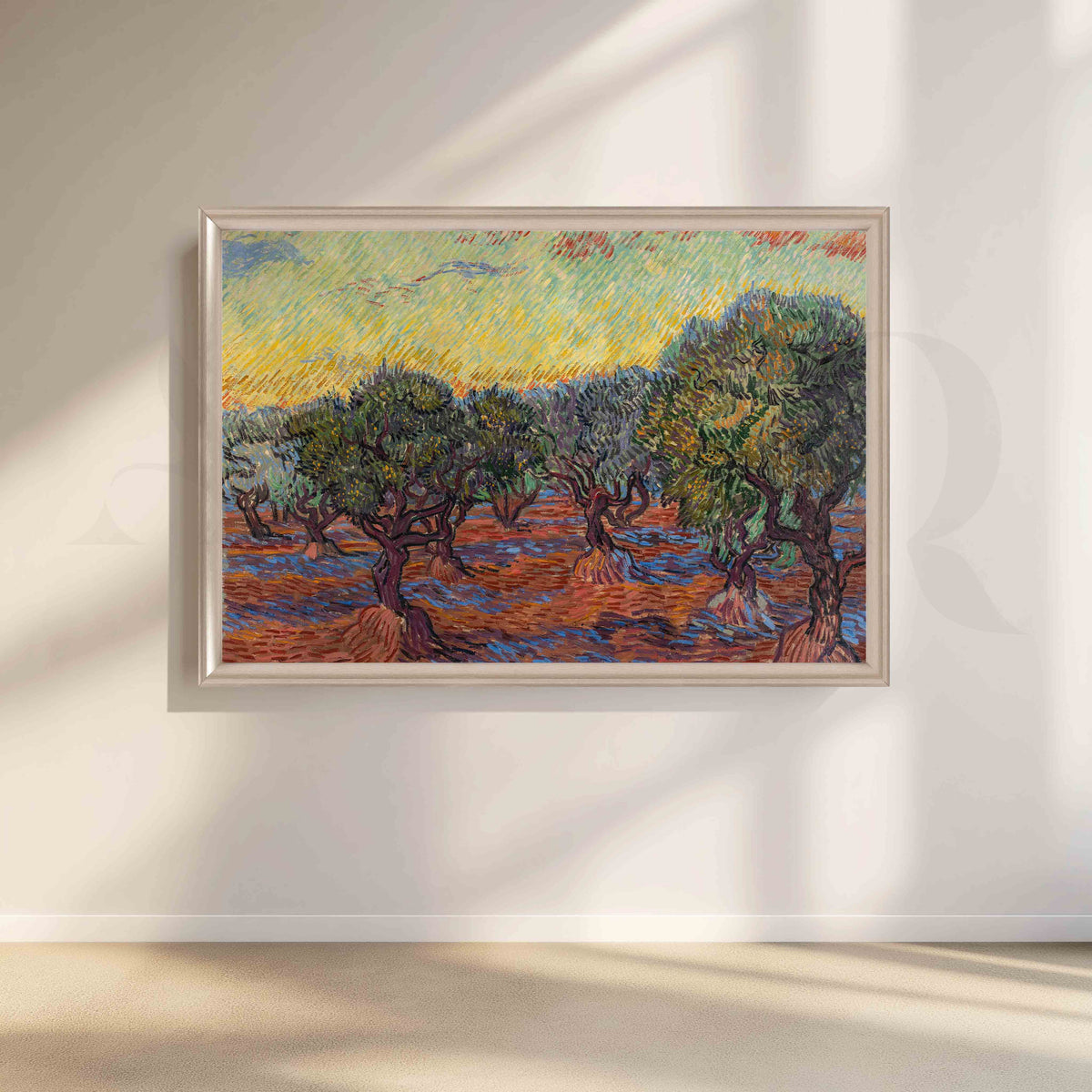 Olive Grove at Sunset Canvas Artwork – Asha Art Studio – Image 4