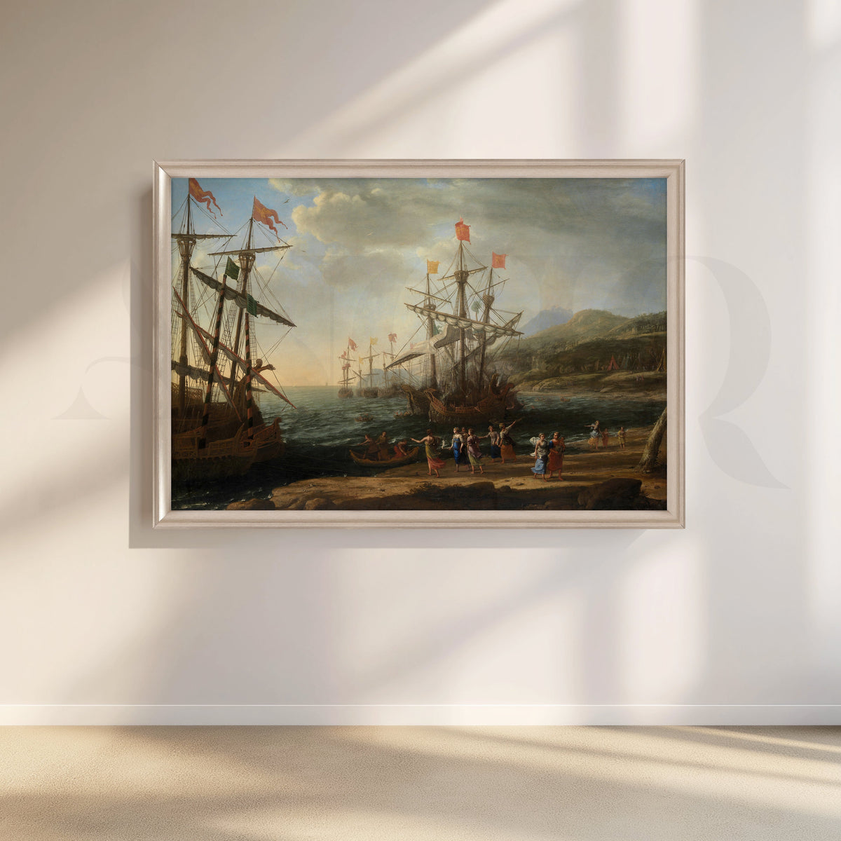 Regal Fleet at Dawn Canvas Artwork – Asha Art Studio – Image 4