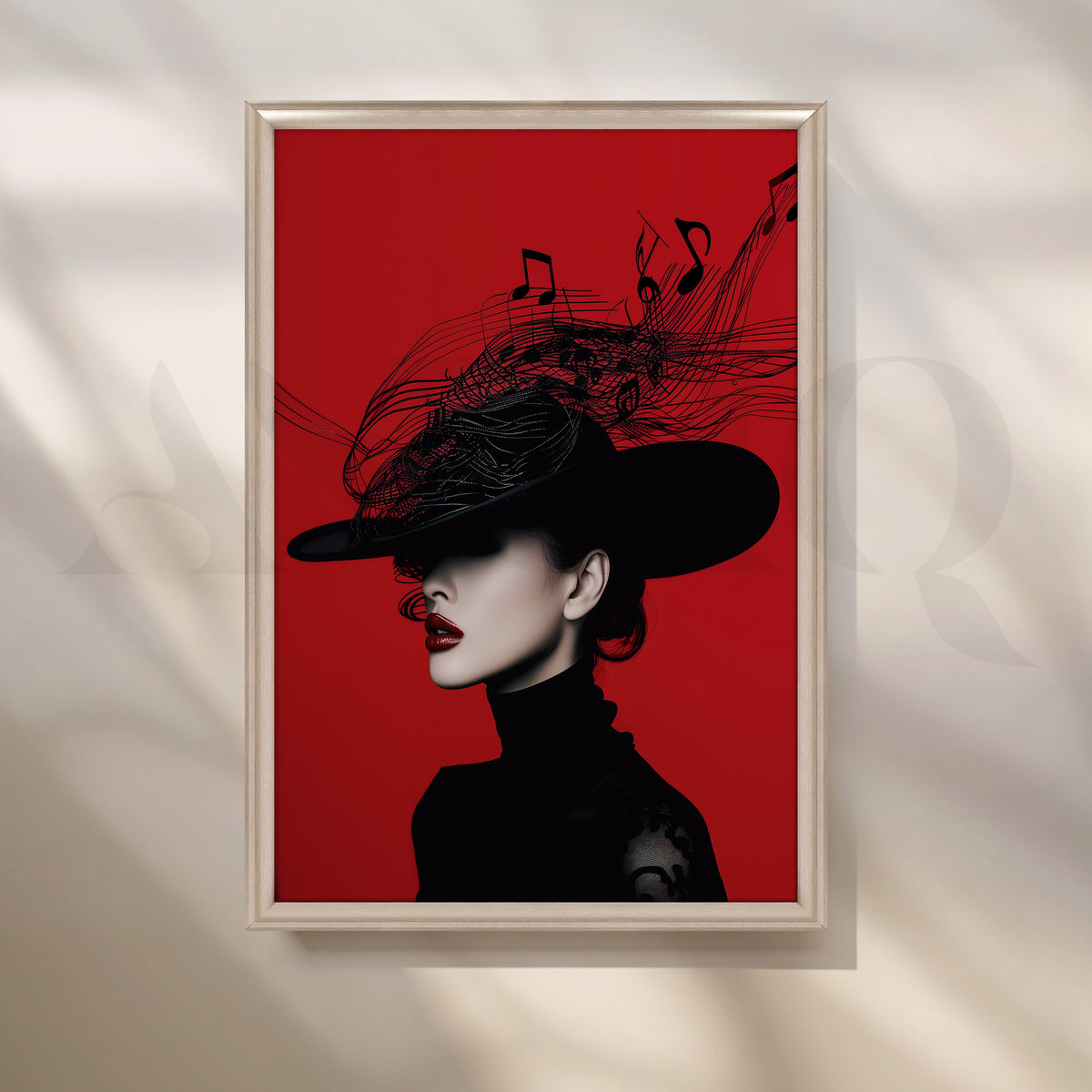 Melodic Elegance Wall Poster – Asha Art Studio – Image 4