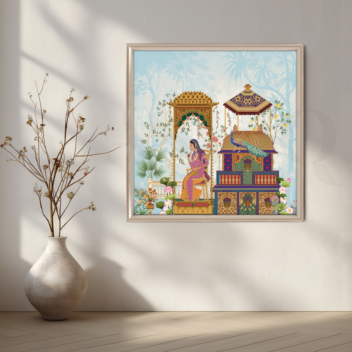 Noblewoman’s Moment of Reflection Artwork – Asha Art Studio – Image 4