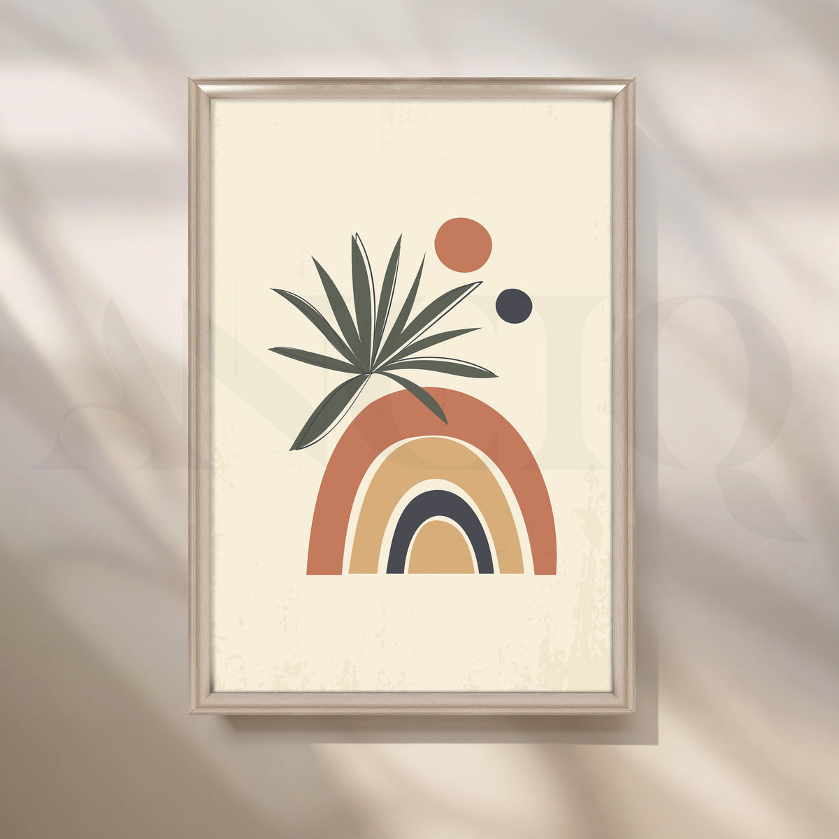 Desert Oasis with Earthy Tones Boho Artwork – Asha Art Studio – Image 4