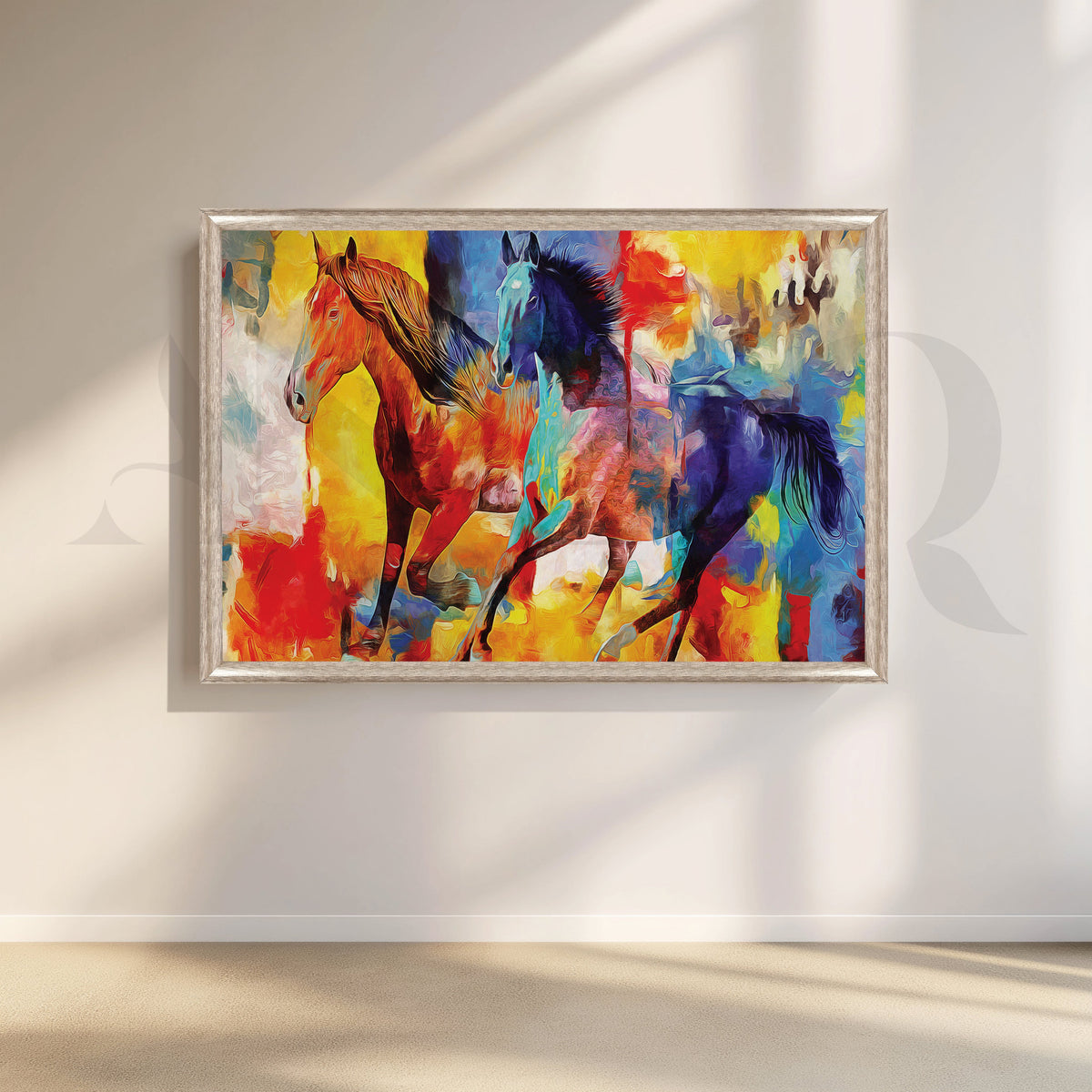 3D Horses Canvas Wall Artwork – Asha Art Studio – Image 4