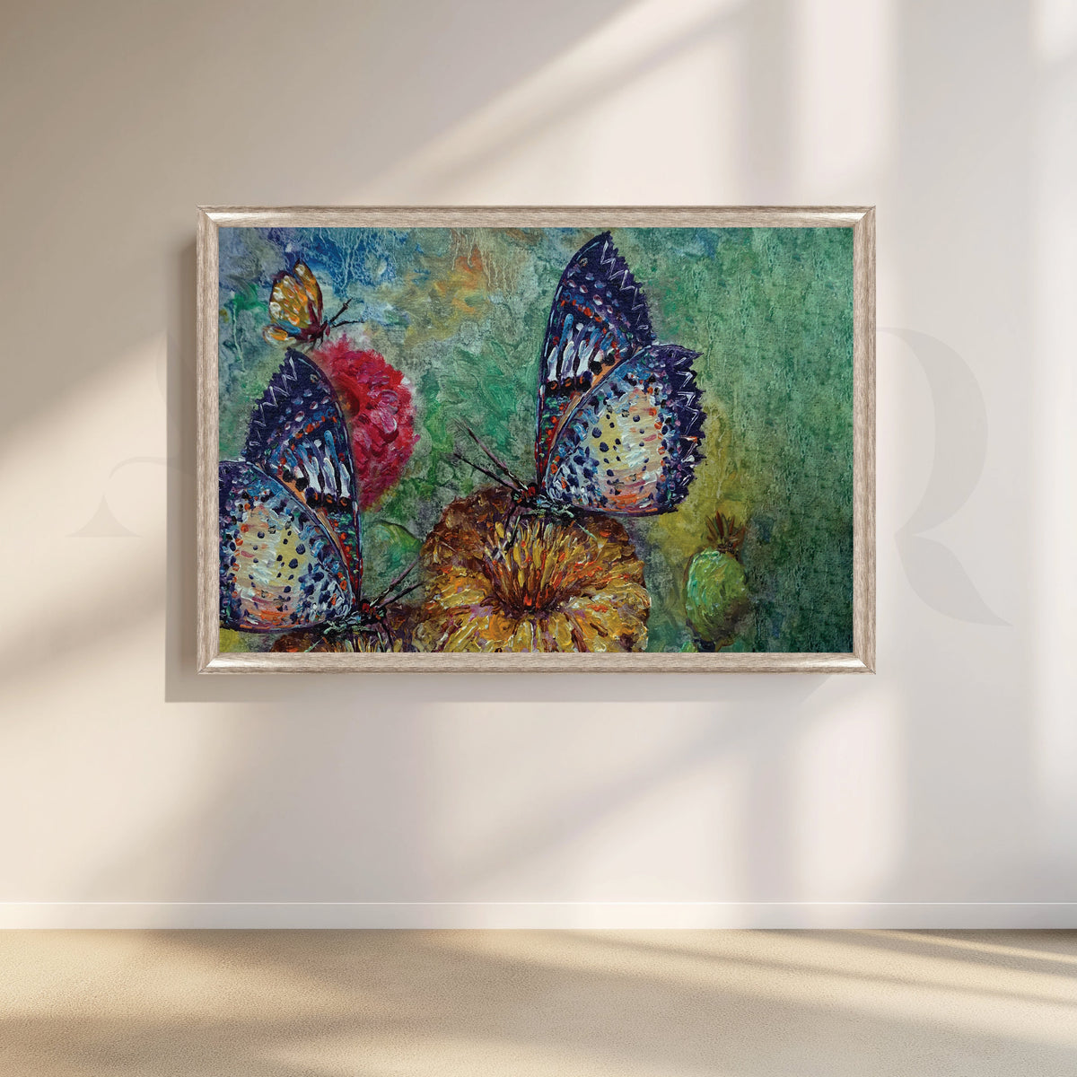 Reverie of Fluttering Wings Canvas Artwork – Asha Art Studio – Image 4