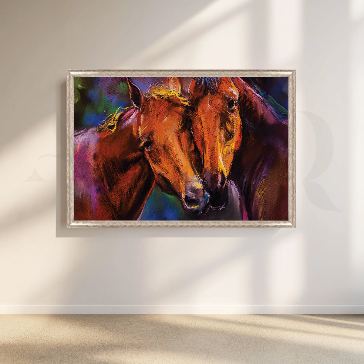 Equine Affection Canvas Artwork – Asha Art Studio – Image 4