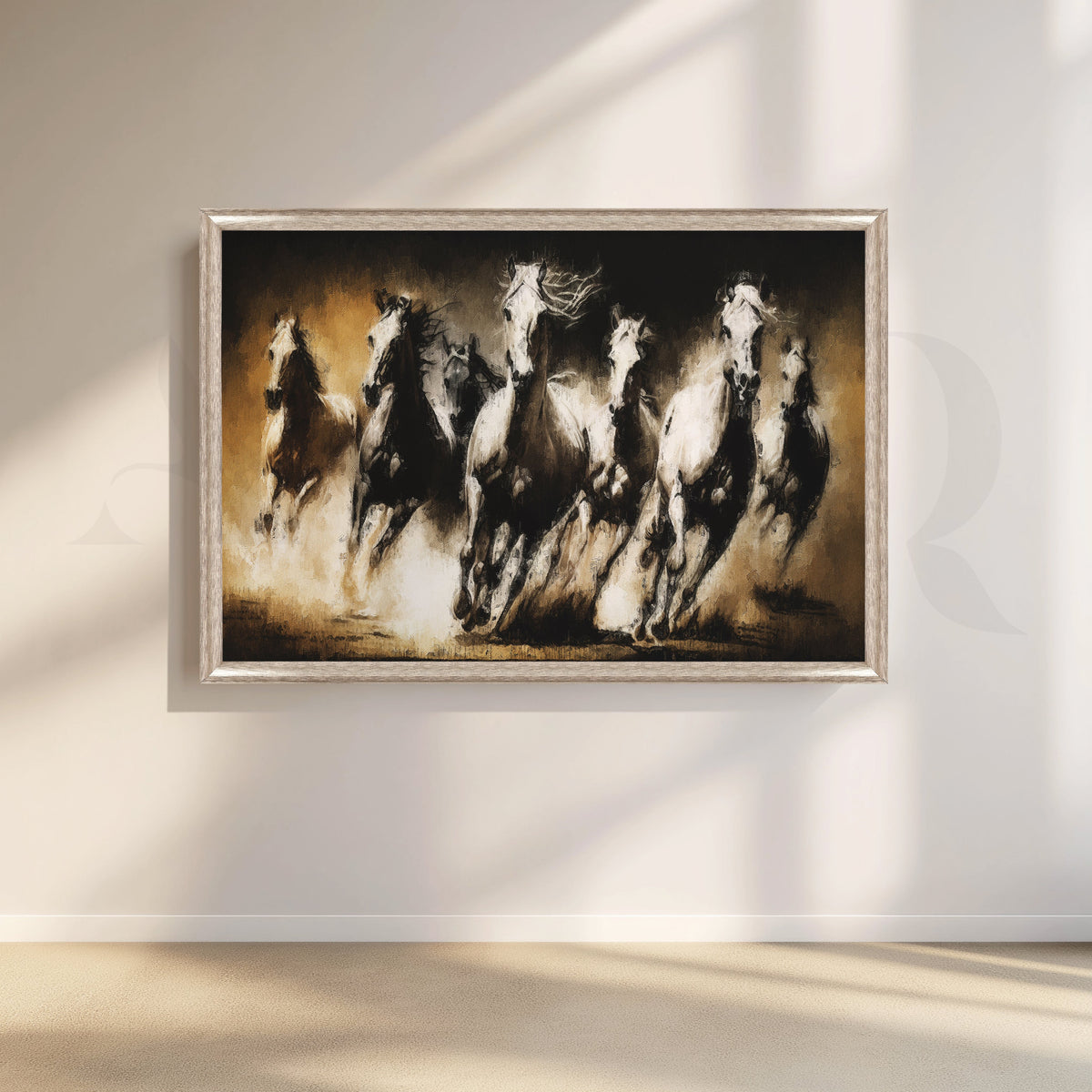 Wild Stampede Canvas Artwork – Asha Art Studio – Image 4