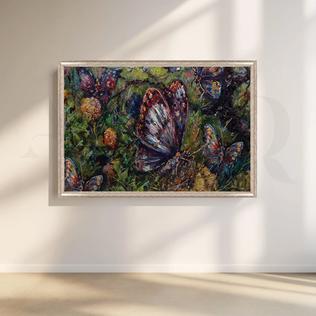 Enchanting Butterflies Canvas Artwork – Asha Art Studio – Image 4