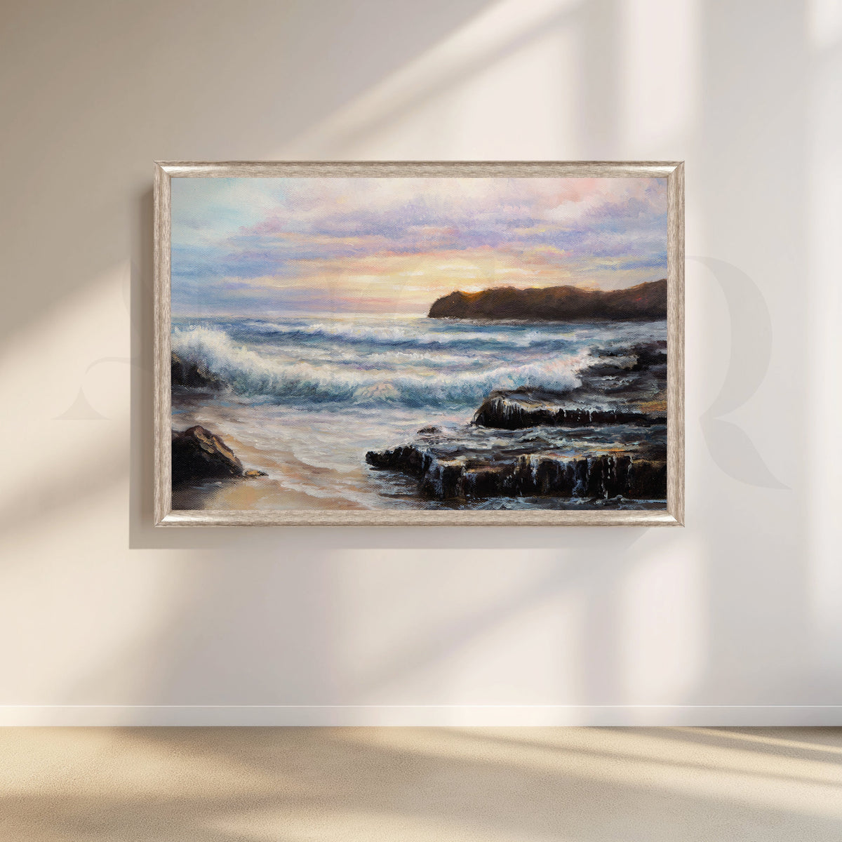 Ocean Symphony Canvas Artwork – Asha Art Studio – Image 4