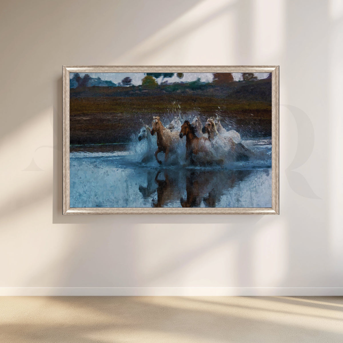 Aquatic Symphony Canvas Artwork – Asha Art Studio – Image 4