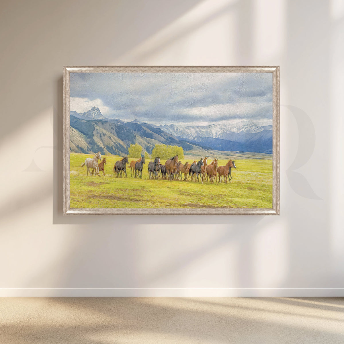 Wild Herd Canvas Artwork – Asha Art Studio – Image 4