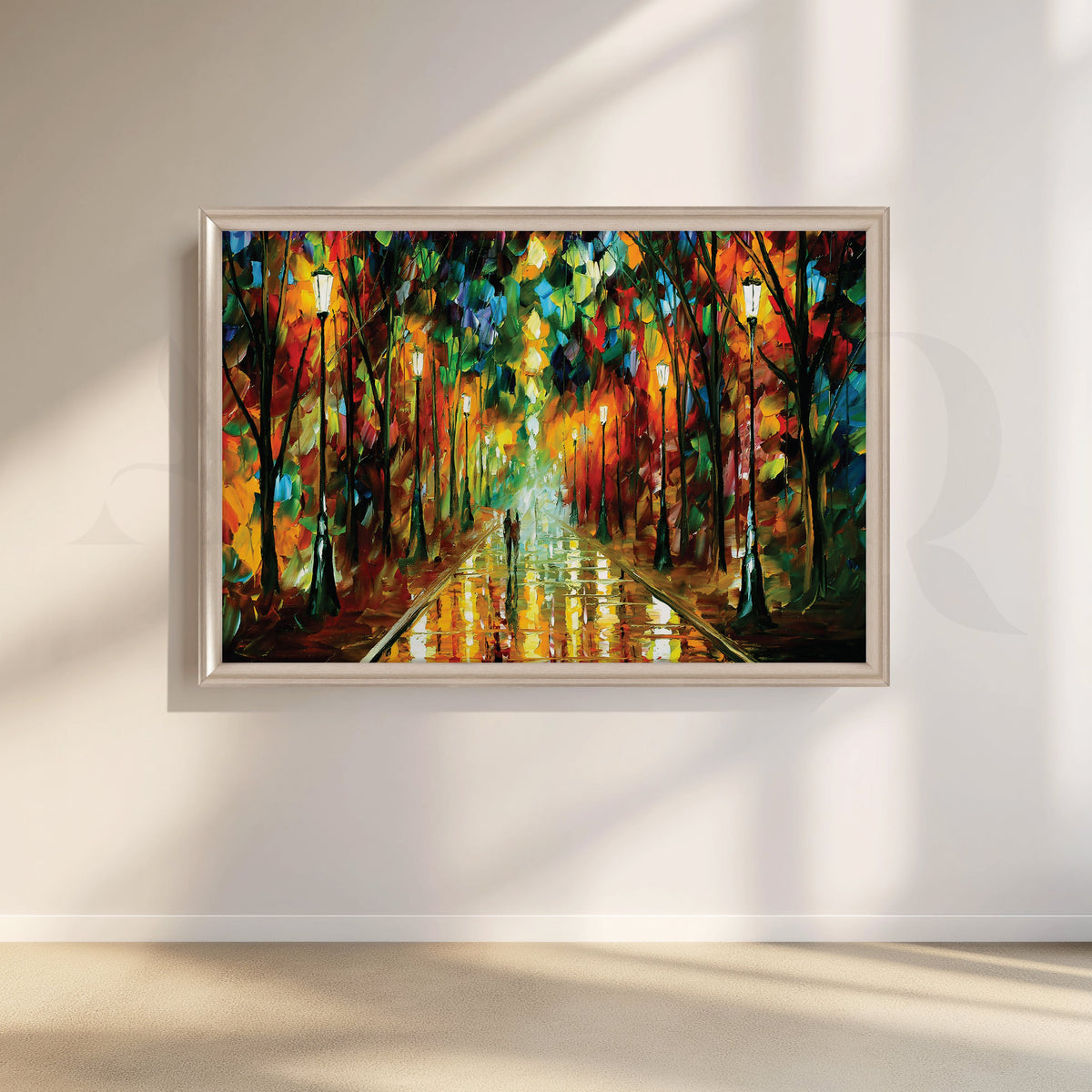 Love Amidst the Abstract Storm Canvas Artwork – Asha Art Studio – Image 4