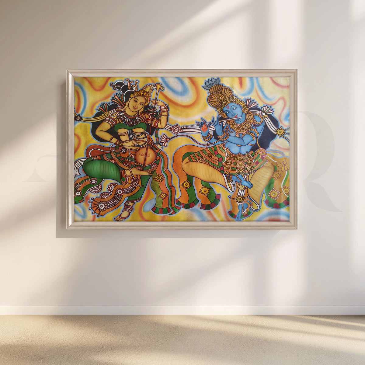 Krishna and Radha Musical Artwork – Asha Art Studio – Image 4