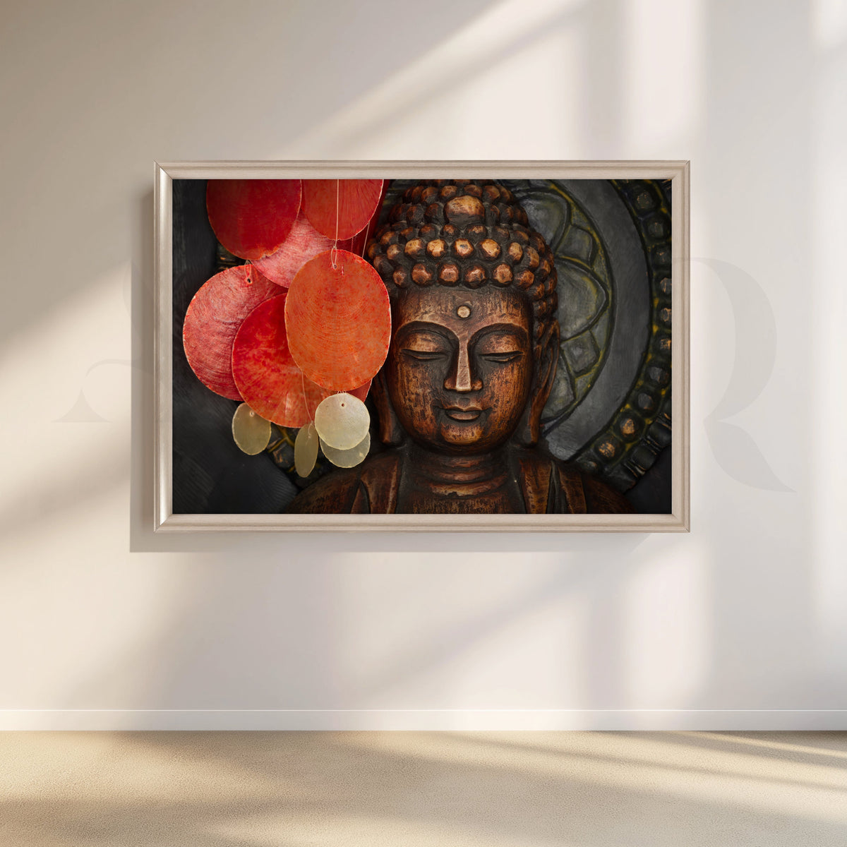 Serene Harmony Buddha Canvas Artwork – Asha Art Studio – Image 4