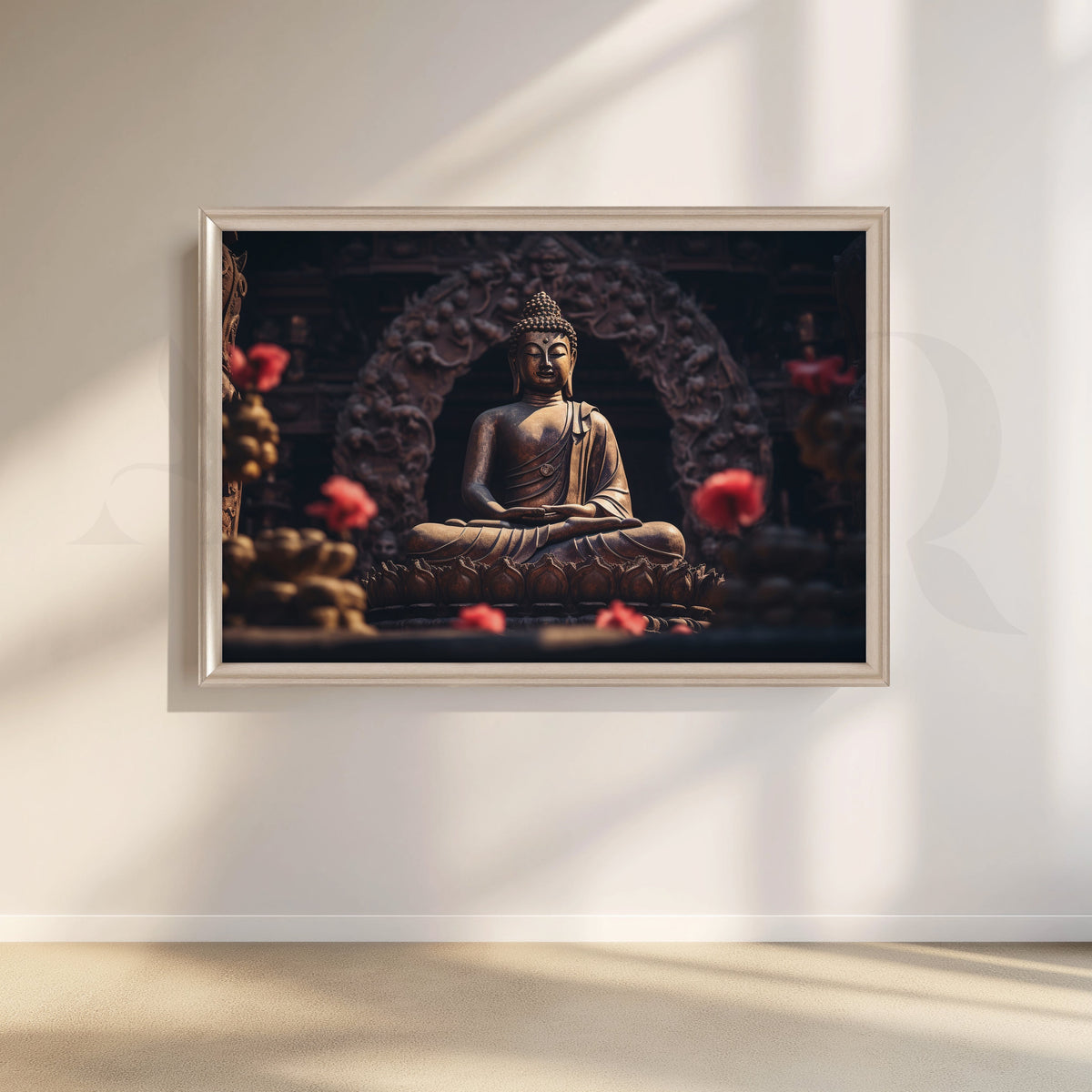 Serene Buddha Canvas Artwork – Asha Art Studio – Image 4