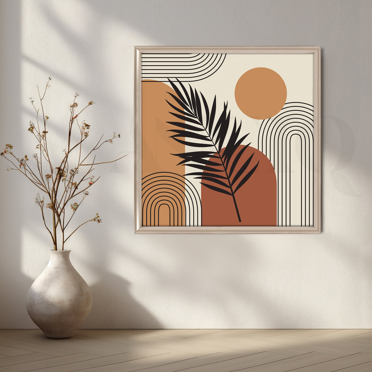 Bold Shapes and Nature's Canvas Artwork – Asha Art Studio – Image 4
