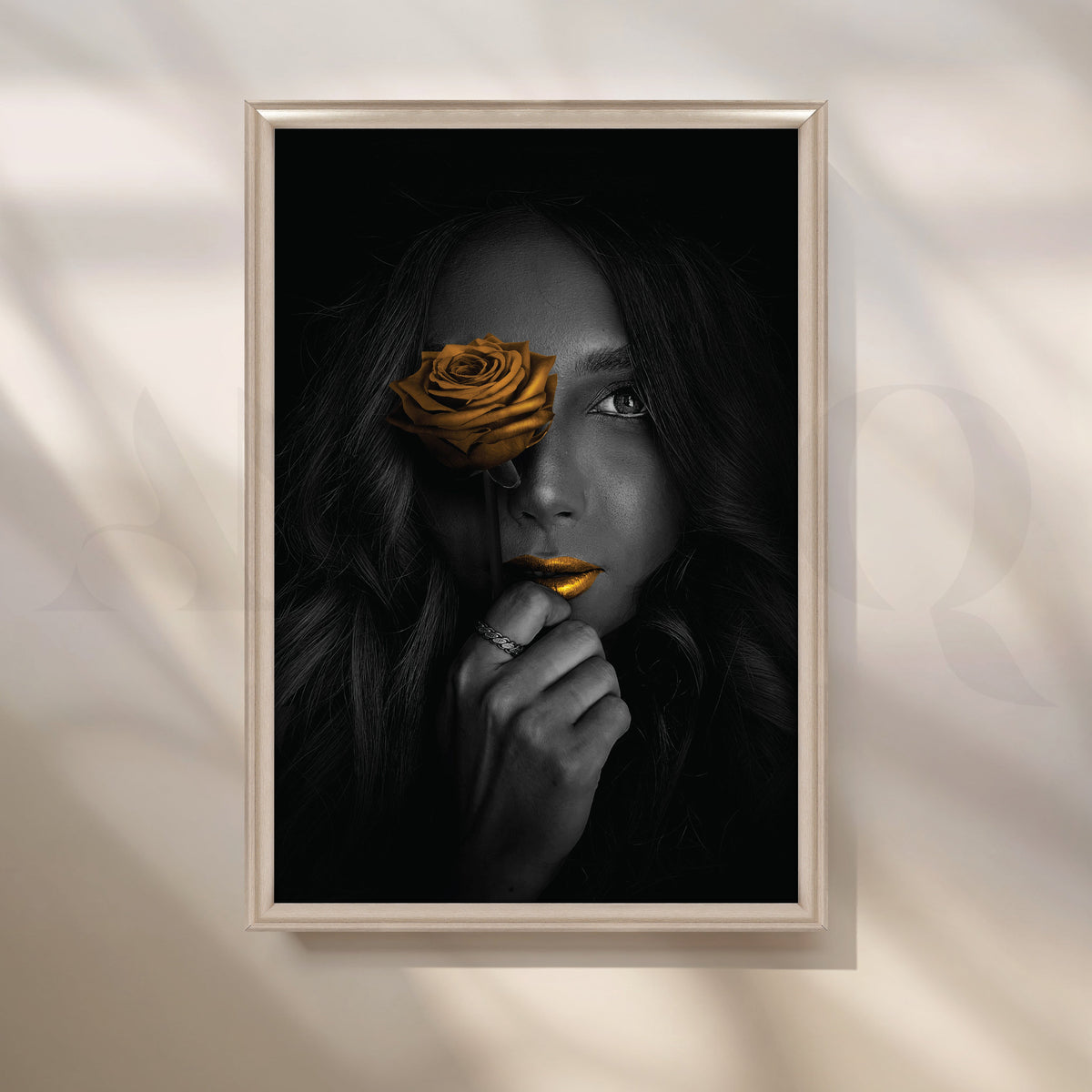 Gilded Elegance Canvas Artwork – Asha Art Studio – Image 4