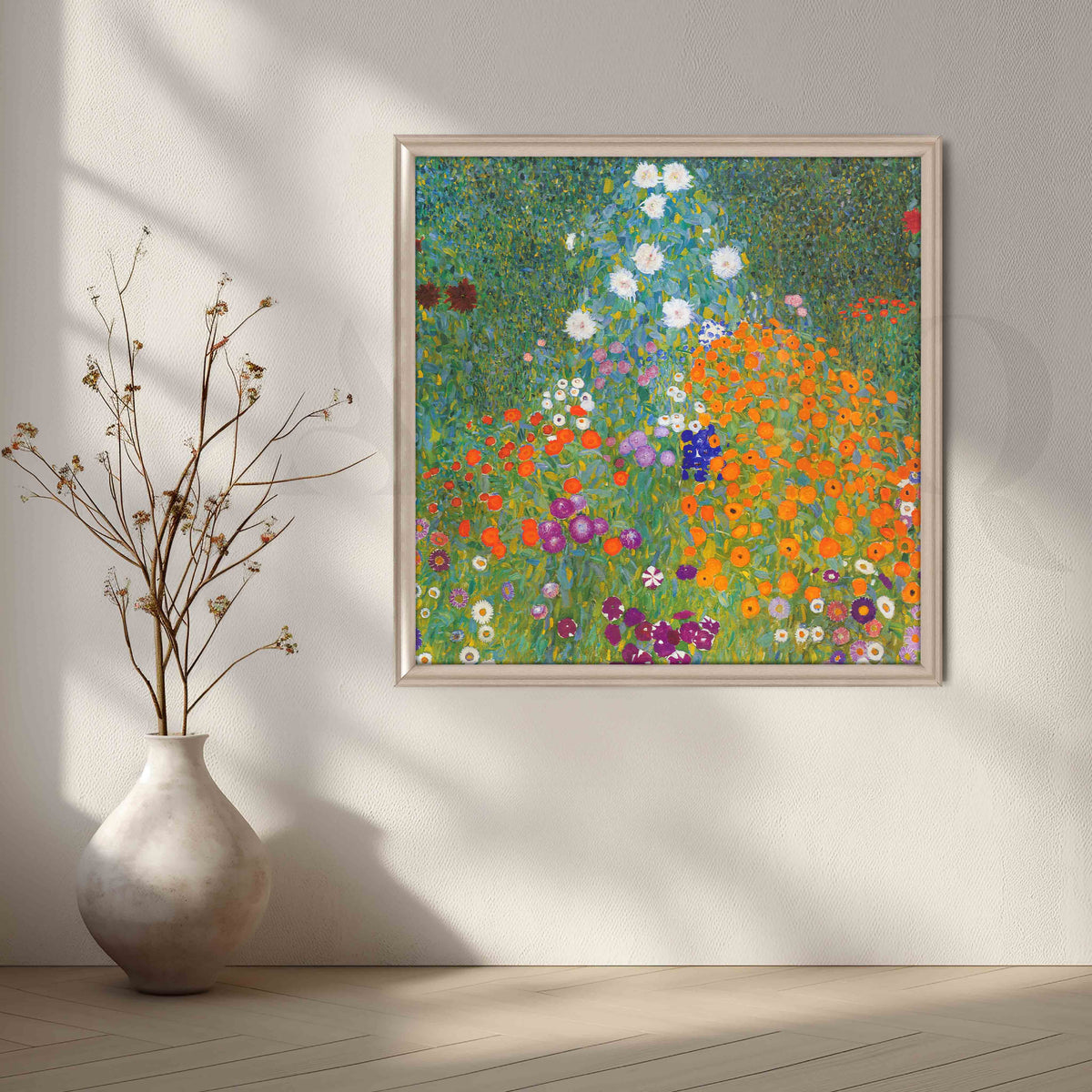 Gustav Klimt Blooming Garden Canvas Artwork – Asha Art Studio – Image 4