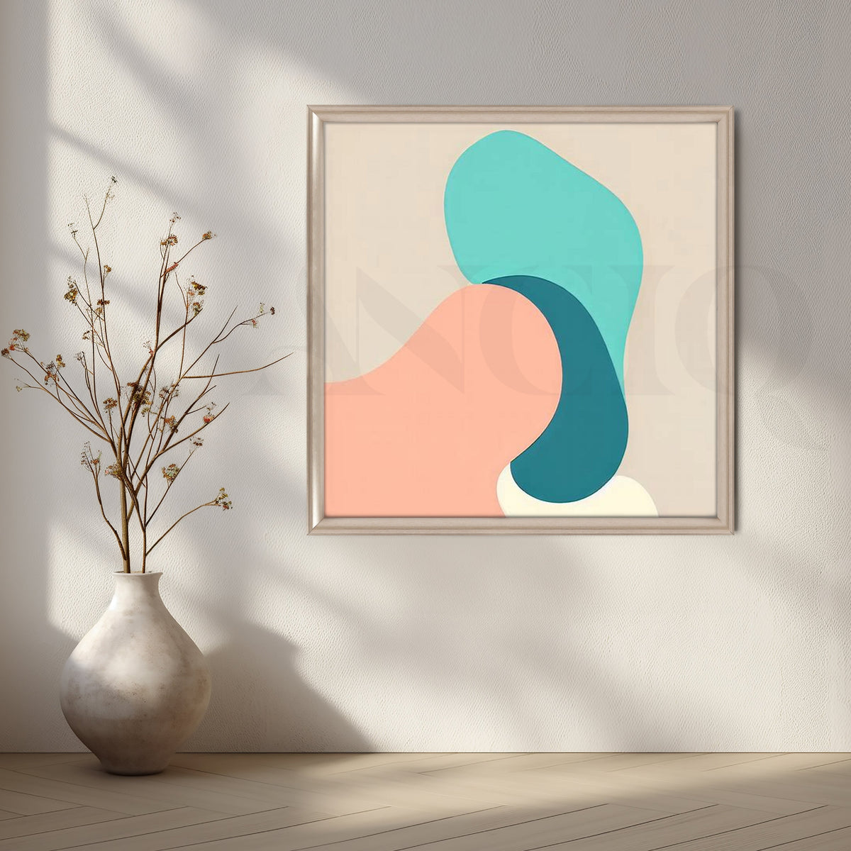 Abstract Shapes in Pastel Harmony – Asha Art Studio – Image 6