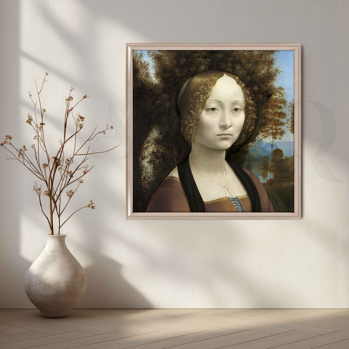 Ginevra de’ Benci Canvas Artwork – Asha Art Studio – Image 4