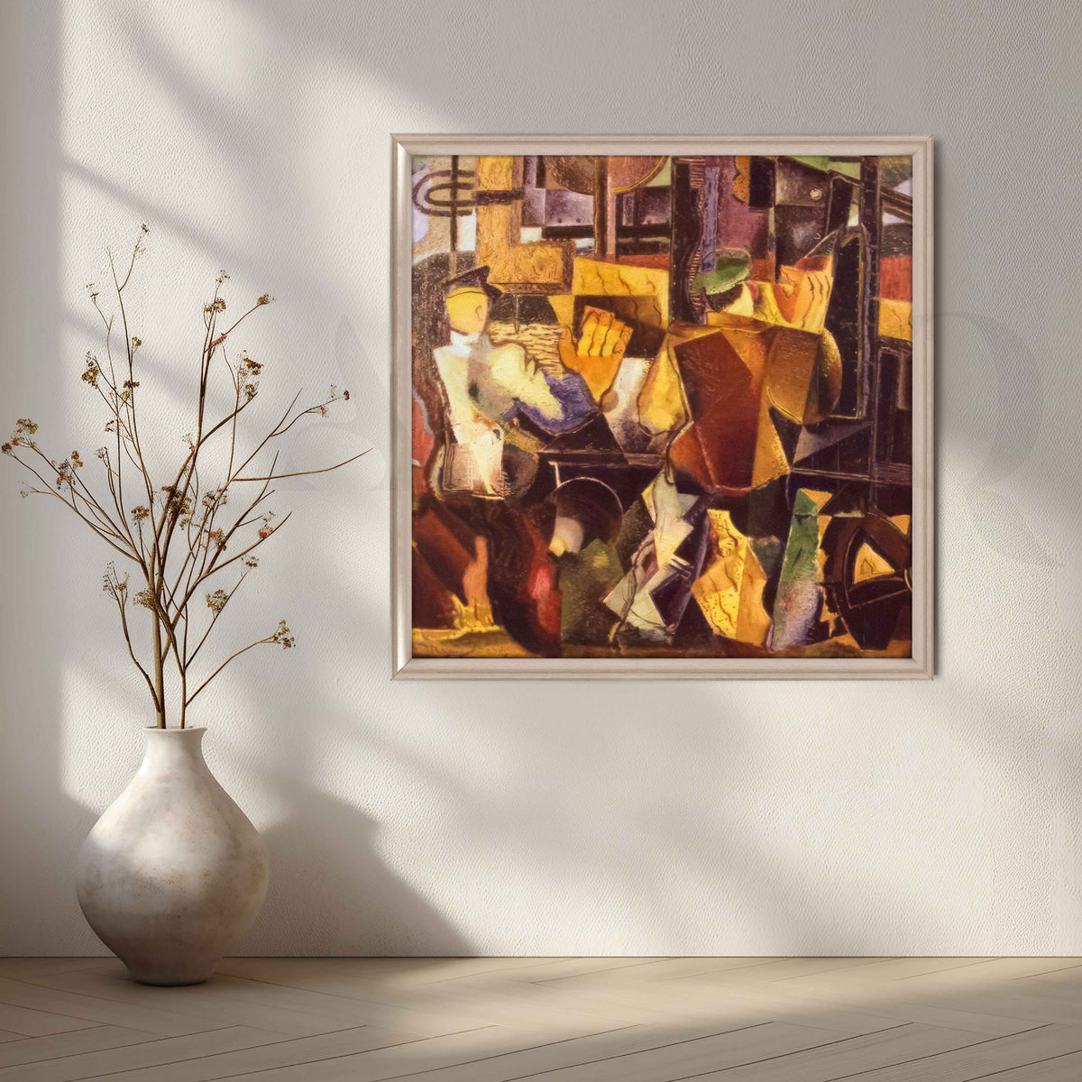 Cubist Abstract Still Life Canvas Artwork – Asha Art Studio – Image 4