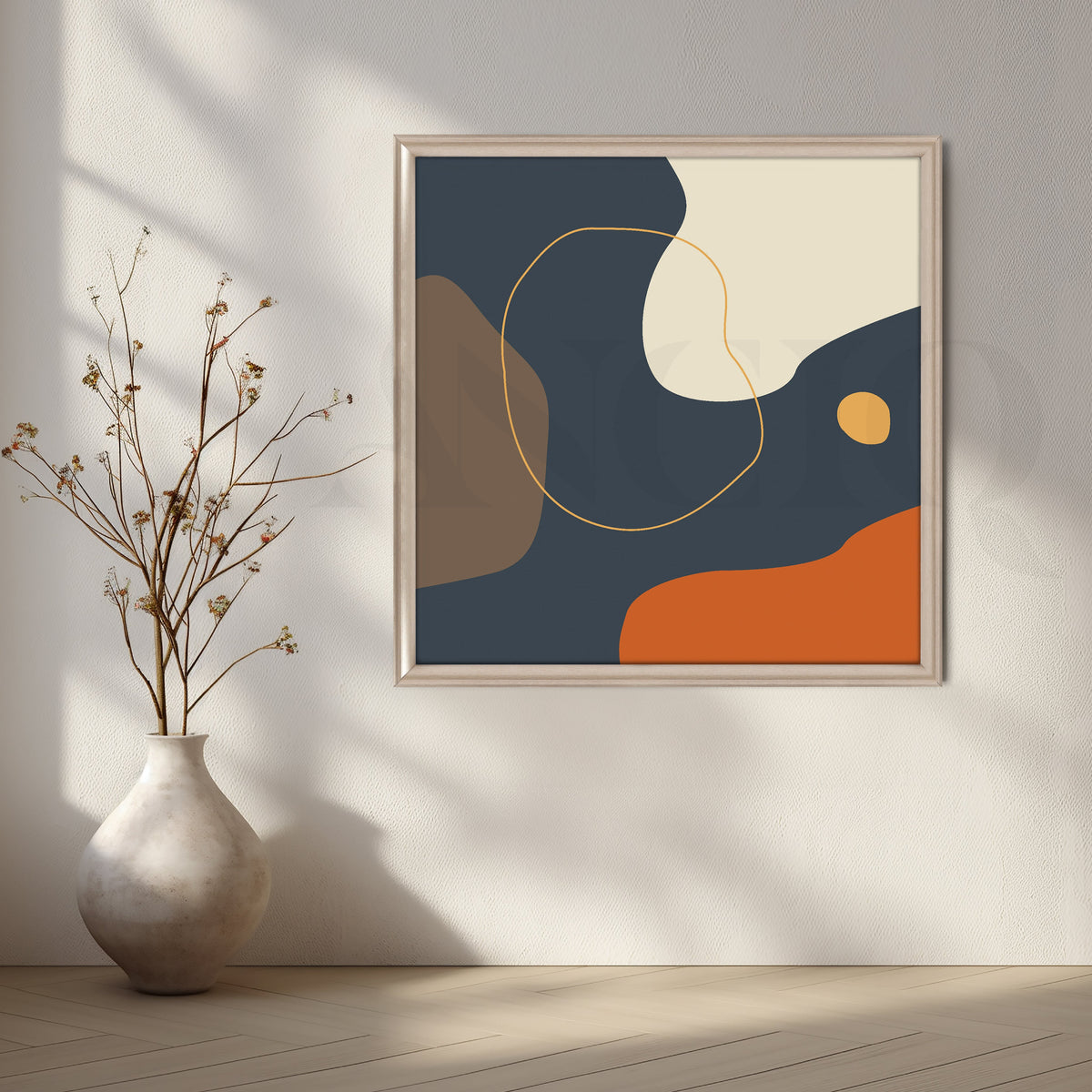Minimalist Harmony of Earthy Tones – Asha Art Studio – Image 6