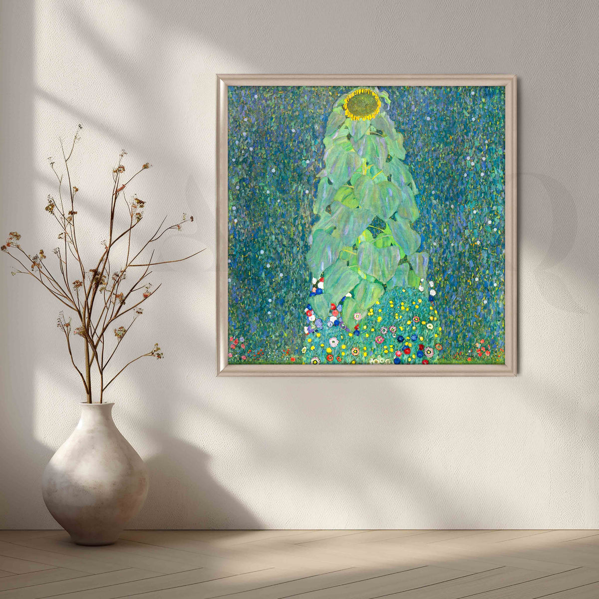 Gustav Klimt Sunflower Garden Canvas Artwork – Asha Art Studio – Image 5