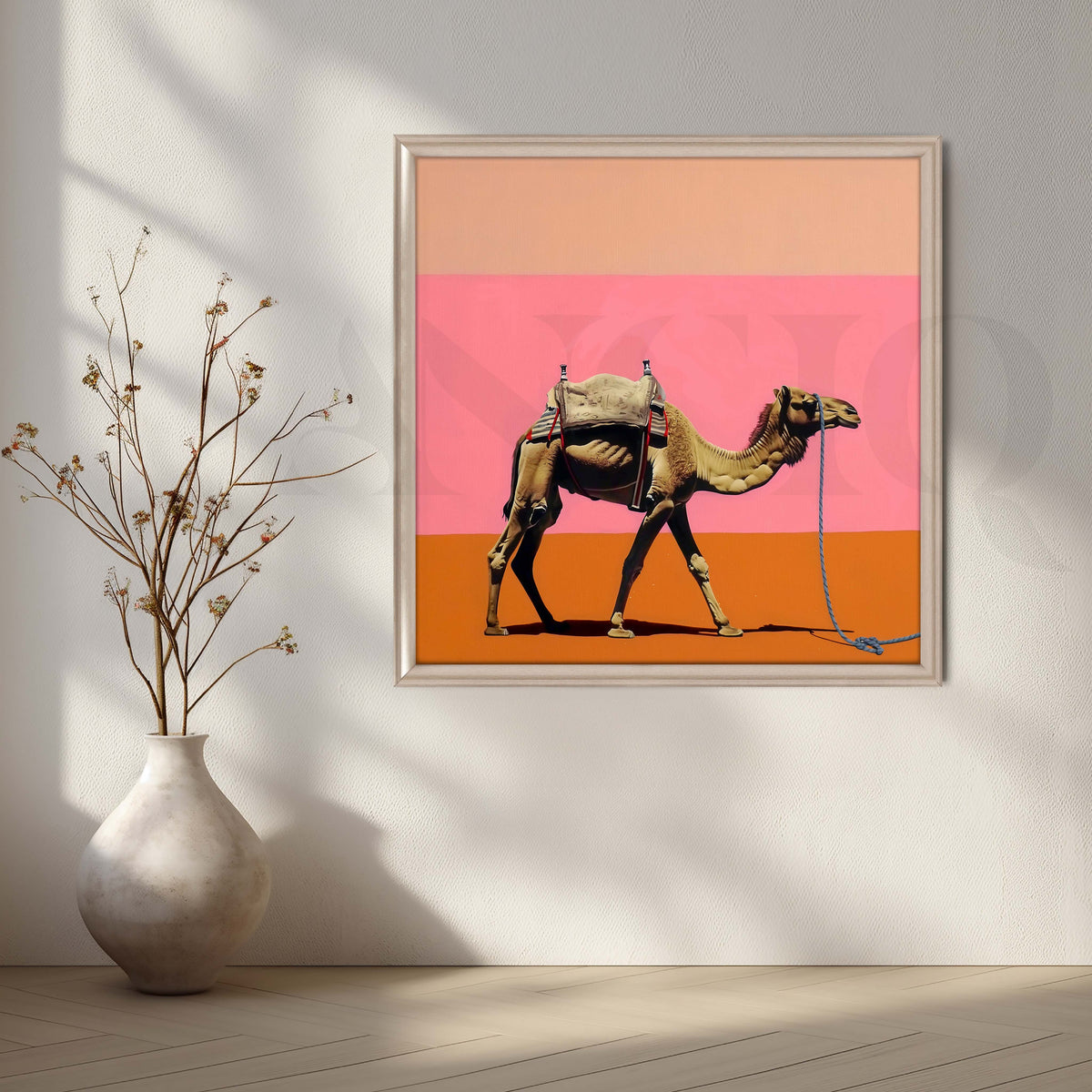 Contemporary Camel Canvas Artwork – Asha Art Studio – Image 4