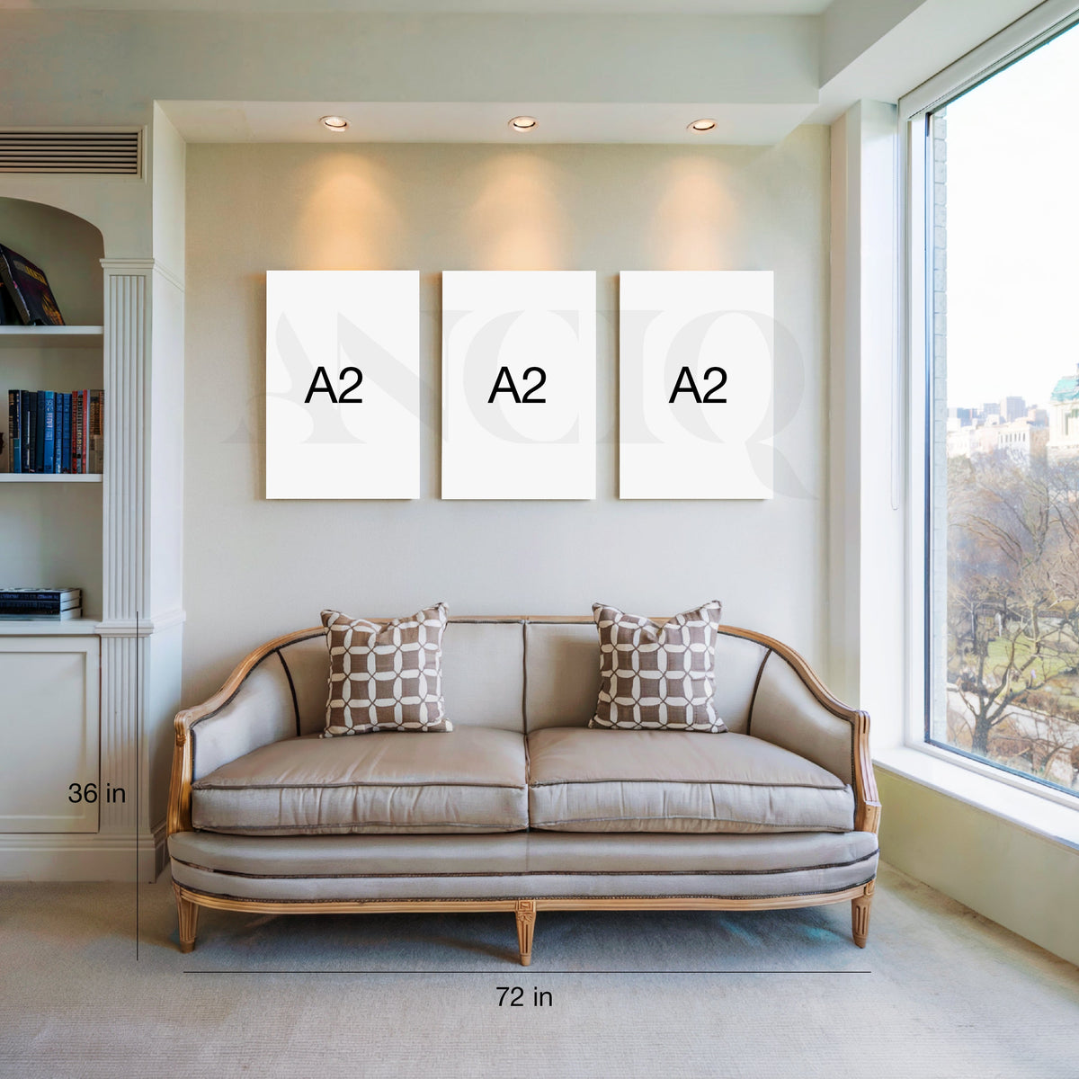 Emerald Geo Aura Gallery Wall – Set of 3 Artworks – Asha Art Studio – Image 5
