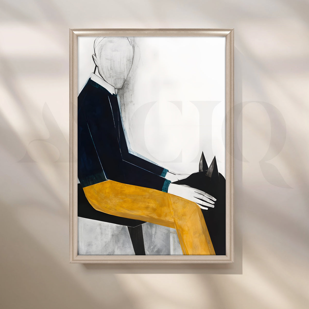 Mustard Accent Canvas Artwork – Asha Art Studio – Image 4