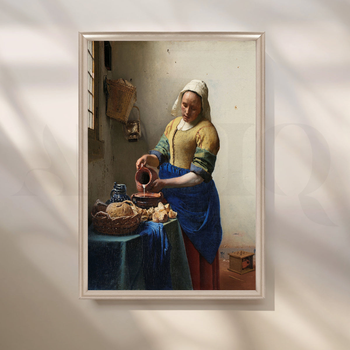 The Milkmaid by Vermeer Canvas Artwork – Asha Art Studio – Image 4