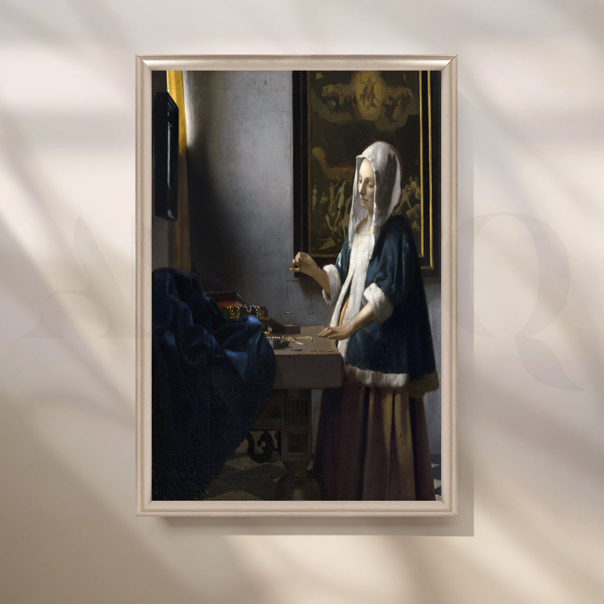 Holding a Balance by Vermeer Canvas Artwork – Asha Art Studio – Image 4