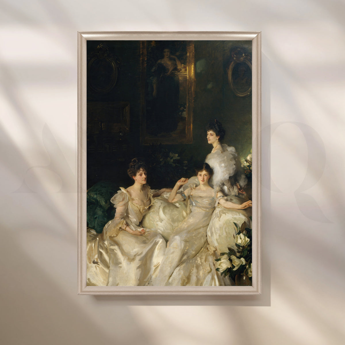 Gilded Salon Sisters Canvas Artwork – Asha Art Studio – Image 6