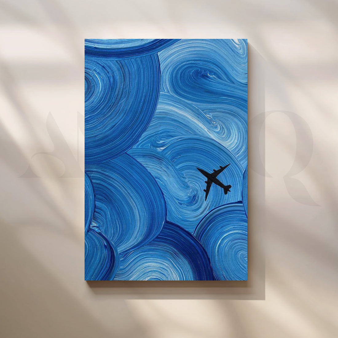 Azure Flight Canvas Artwork – Asha Art Studio
