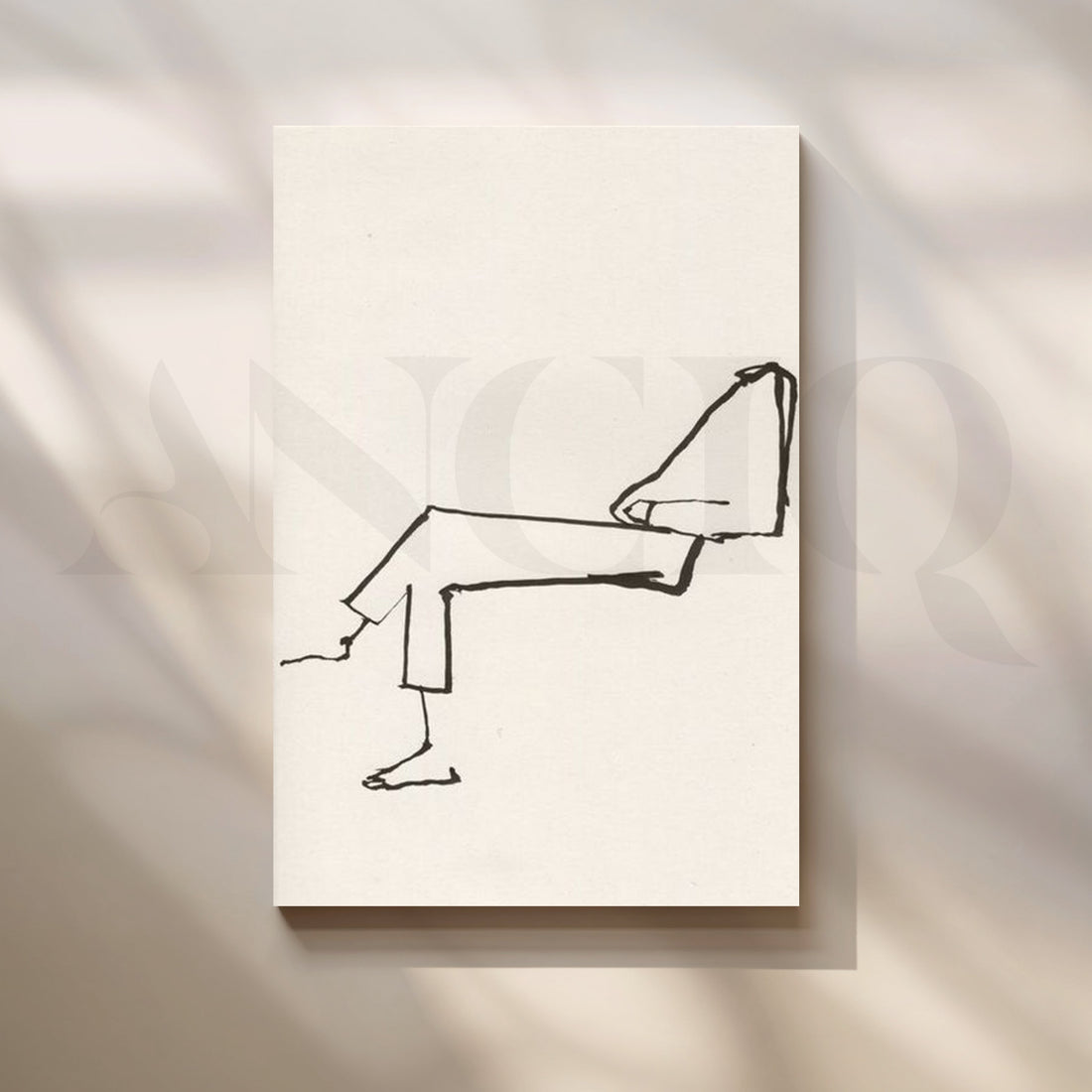 Reclined Line Canvas Artwork – Asha Art Studio