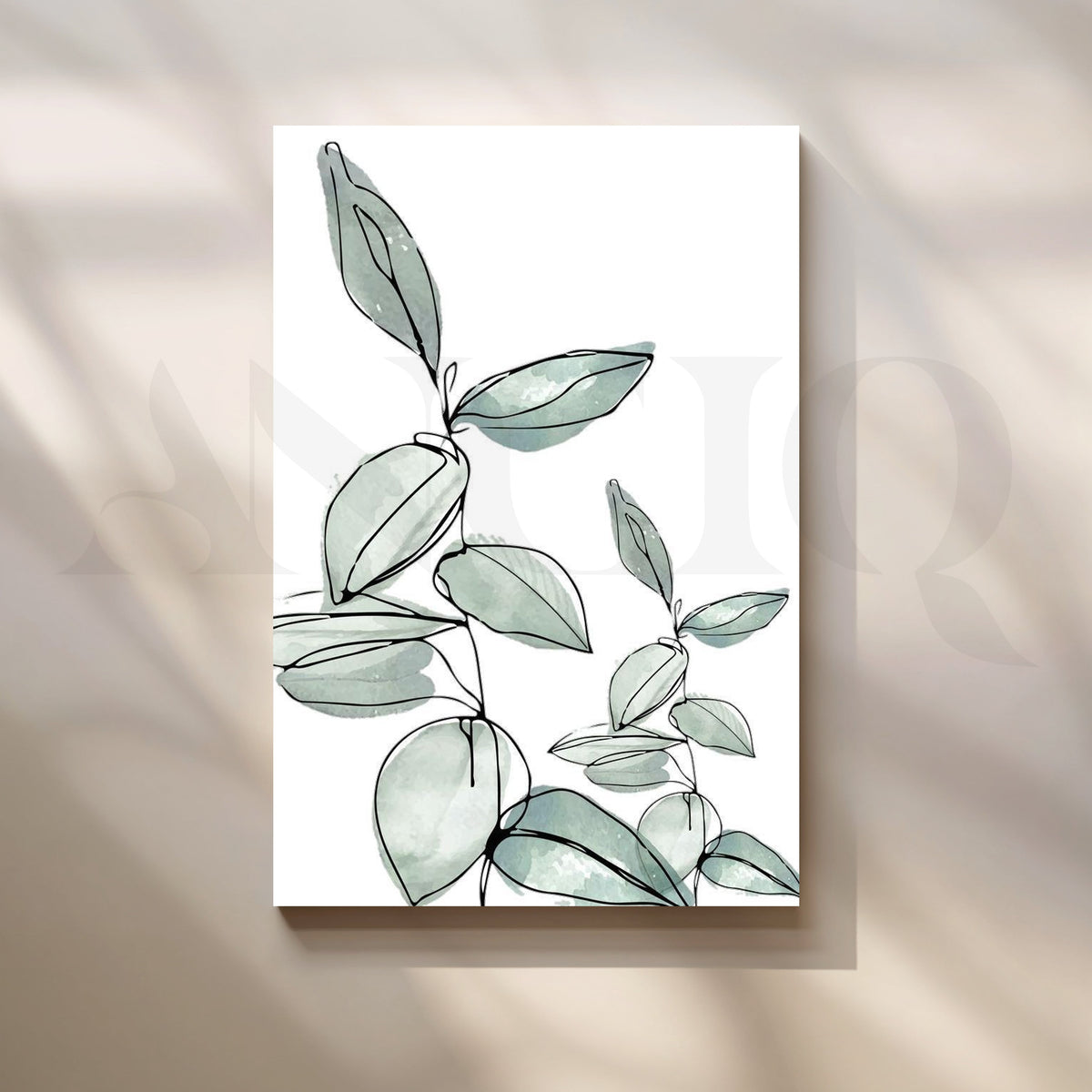 Botanical Flow Canvas Artwork – Asha Art Studio