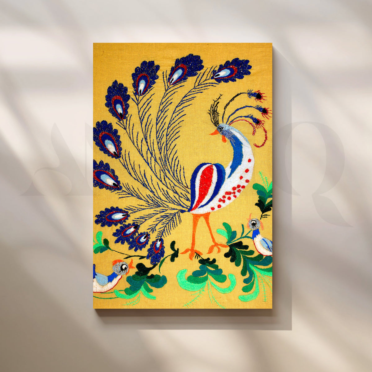 Majestic Peacock Canvas Artwork – Asha Art Studio