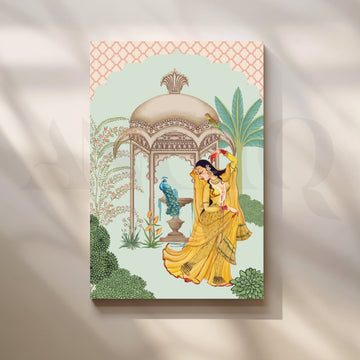 Grace in Yellow Canvas Artwork – Asha Art Studio