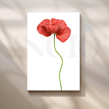 Scarlet Whisper Canvas Artwork – Asha Art Studio