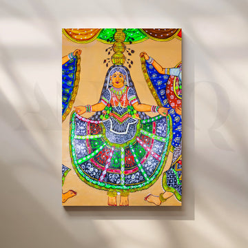 Tribal Dance Canvas Artwork – Asha Art Studio