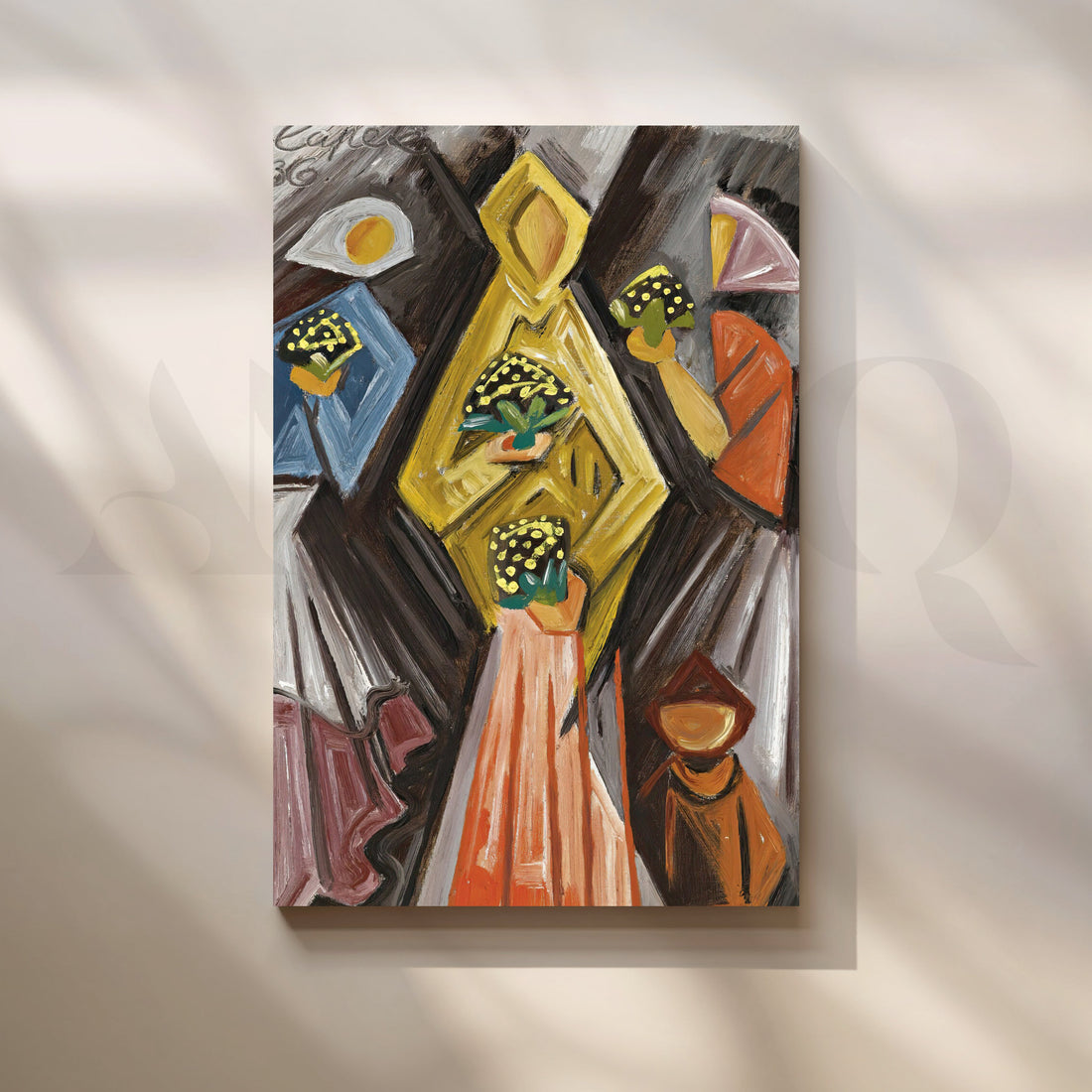 Bouquet Procession Canvas Artwork – Asha Art Studio