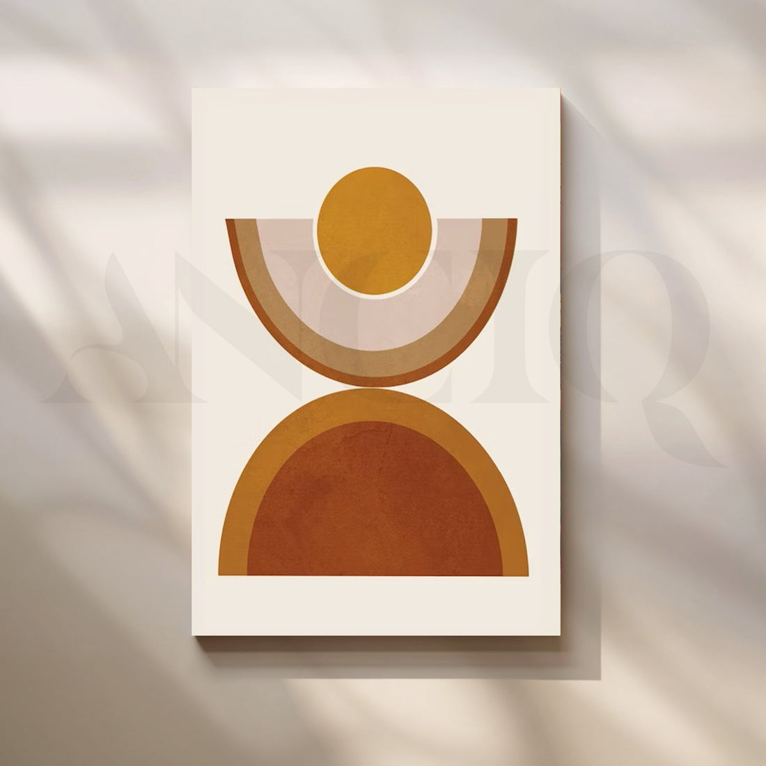 Minimal Geometric Abstract Canvas Artwork – Asha Art Studio