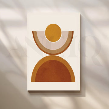 Minimal Geometric Abstract Canvas Artwork – Asha Art Studio