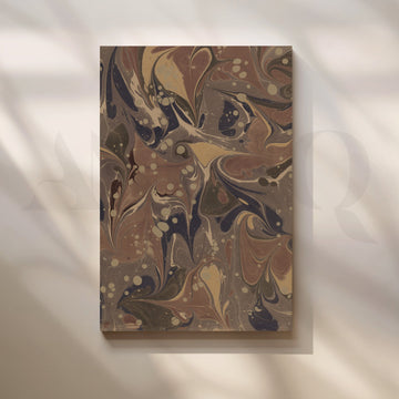 Vintage Marbled Swirl Canvas Artwork – Asha Art Studio