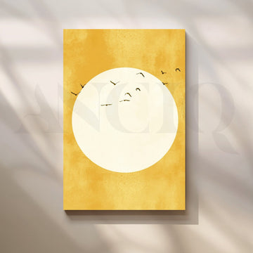 Golden Horizon Canvas Artwork – Asha Art Studio