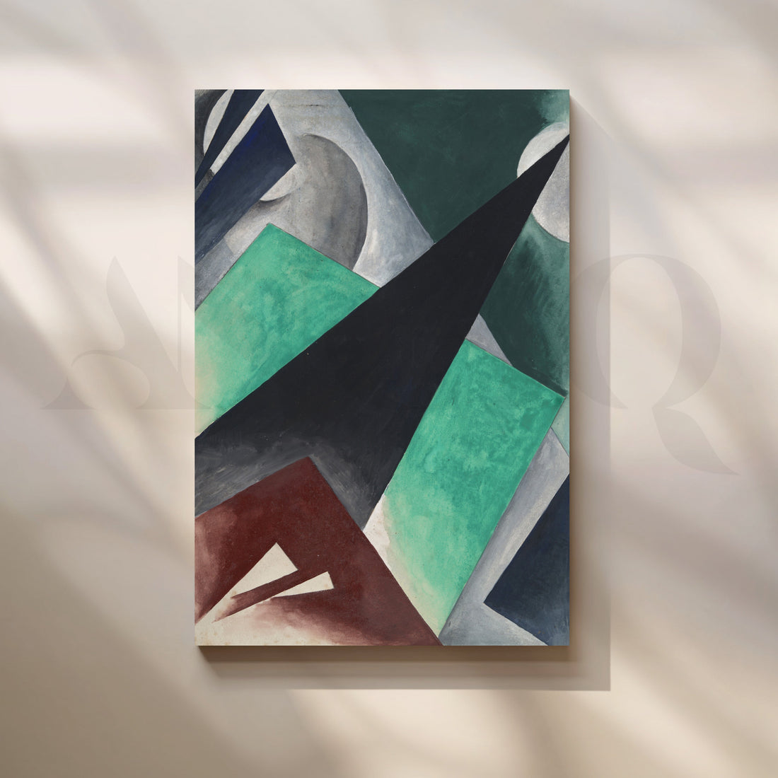 Midnight Geometry Canvas Artwork – Asha Art Studio