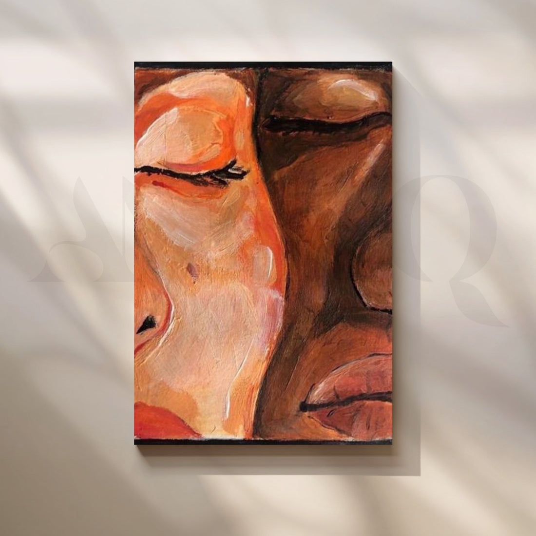 Quiet Togetherness Canvas Artwork – Asha Art Studio
