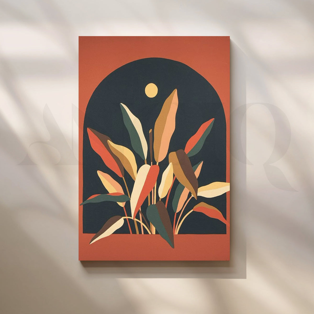 Tropical Arch Canvas Artwork – Asha Art Studio