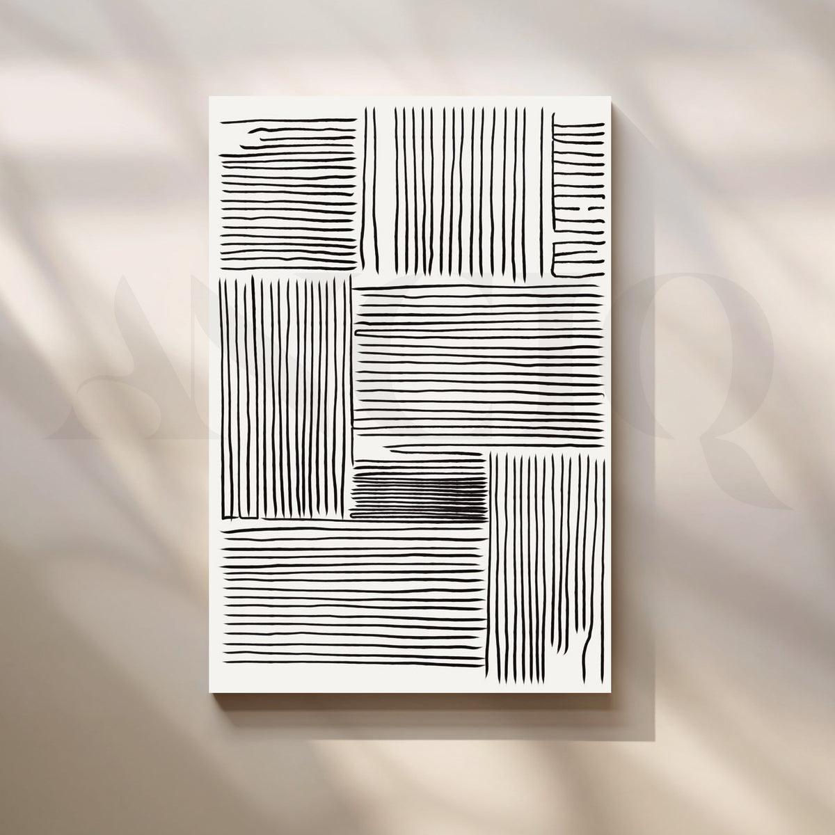Linear Mind Canvas Artwork – Asha Art Studio