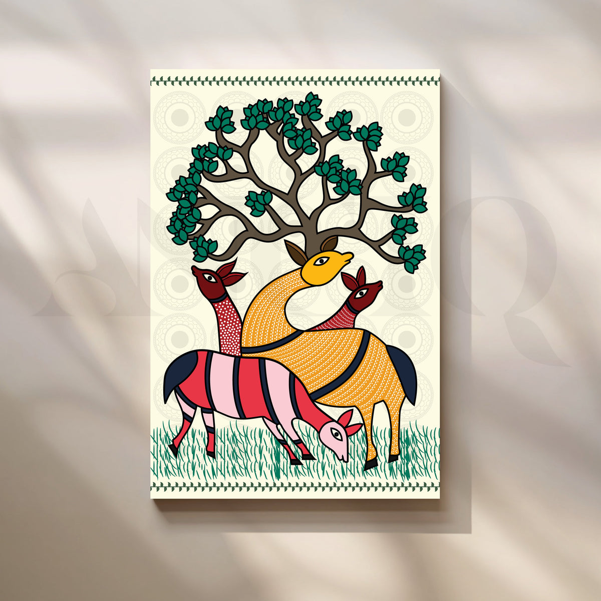 Grazing Harmony Canvas Artwork – Asha Art Studio