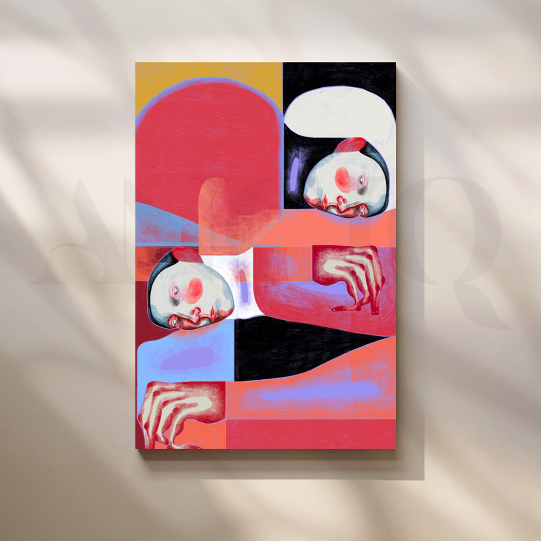 Dual Reverie Canvas Artwork – Asha Art Studio